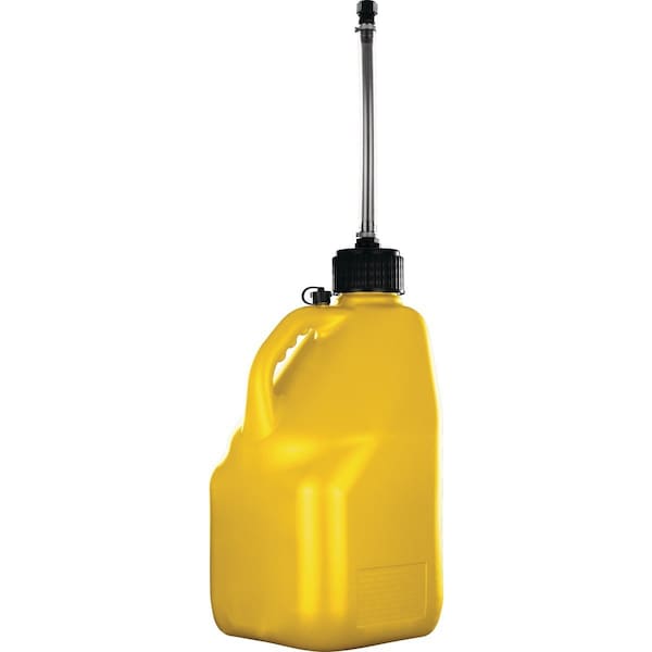 Vp Racing Fuels Plastic Product Formers 5 Gal. Square Plastic Multi-Purpose Utility Jug, Yellow - 4033
