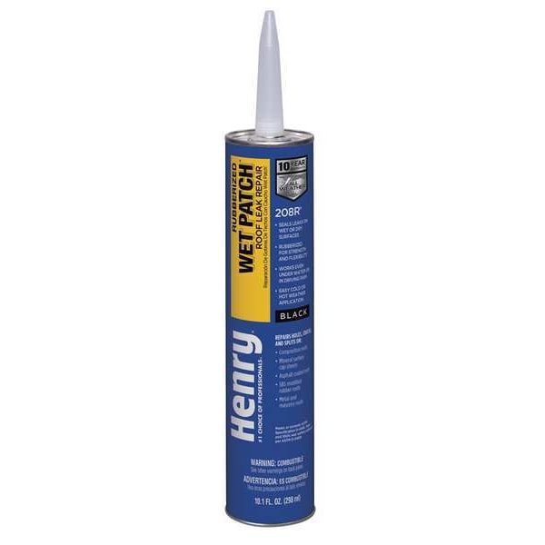 Henry Roof Leak Repair, 10.1 oz, Cartridge, Black - HE208RGR004