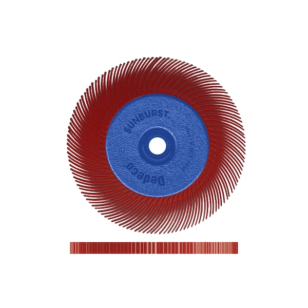Dedeco SUNBURST 6'' X 1/2'' TC RED 220 GRIT (A/O) 1/UNIT - 1880