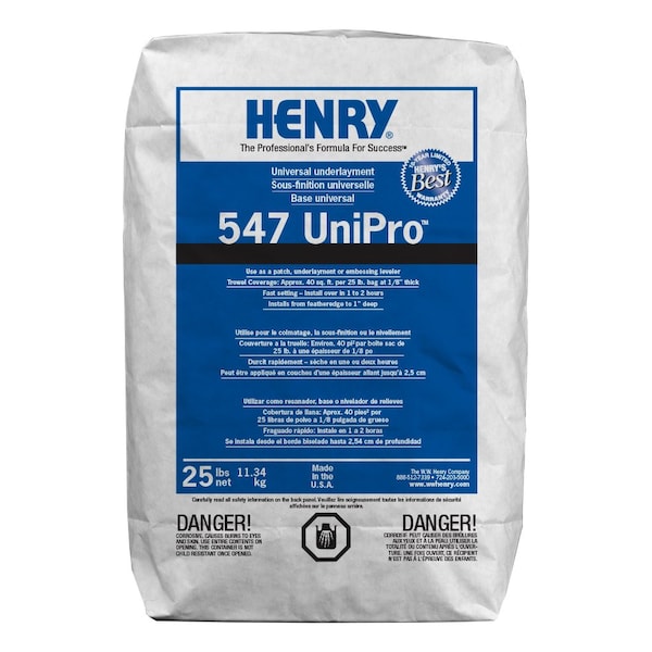 Henry Henry 547 UniPro Universal Underlayment, Patch & Skimcoat 25 LB - 547 25 LB