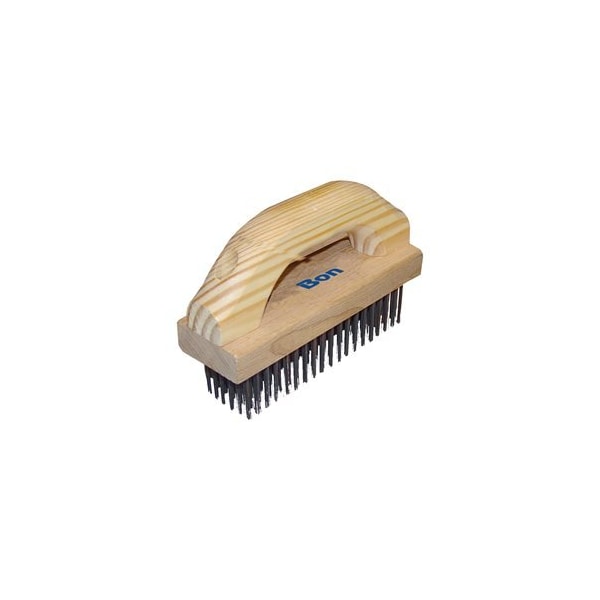 Bon Tool Bon 84-668 Wire Brush, 7 1/8" X 2 1/4" With Wood Handle - 84-668