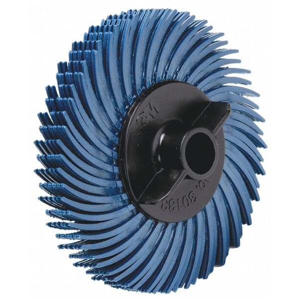 Scotch-Brite Radial Bristle Disc, 2" dia., Arbor Hole - 7000028529