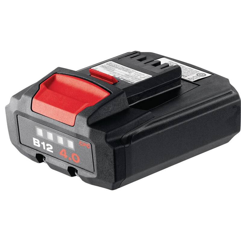 Kit de sierra reciproca inalámbrica y sin escobillas de 12 voltios Hilti SR 2-A12 con 2 baterías Li-Ion B12/4.0, cargador, clip para cinturón y bolsa - 3603987