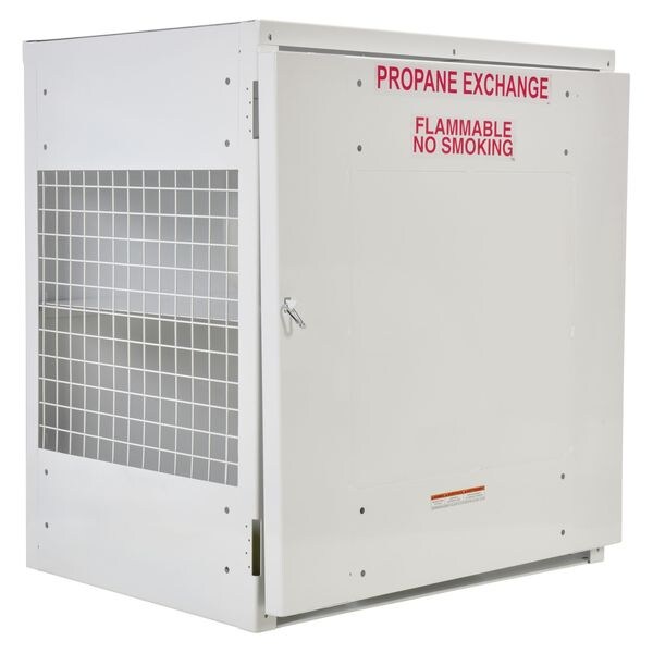 Vestil Gas Cylinder Cabinet, 40 in.W, Capacity 12 - CYL-EX-12-S