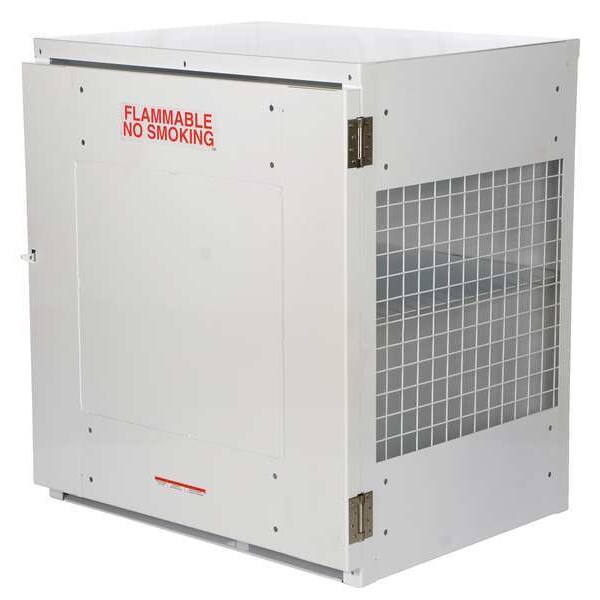 Vestil Gas Cylinder Cabinet, 40 in.W, Capacity 12 - CYL-EX-12-S