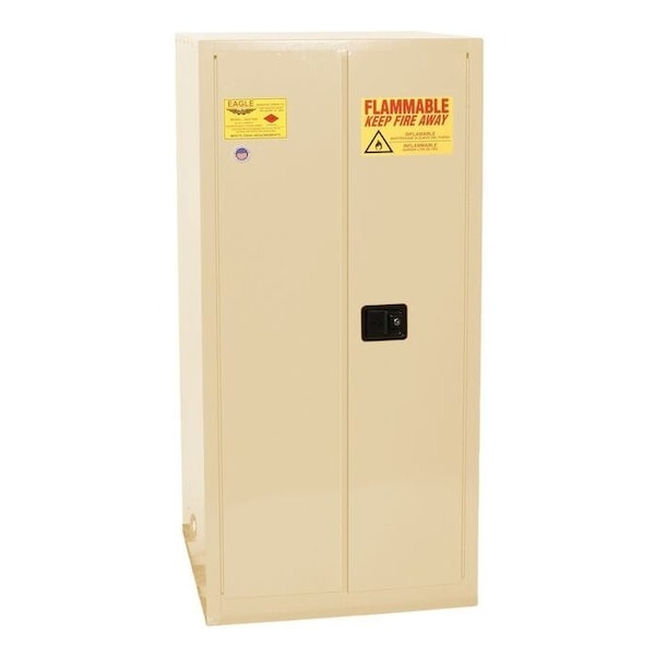 Eagle Mfg 55 gal, 1 Shelves, 18-Gauge Steel, 34 in W x 65 in H x Beige - 2610XBEI