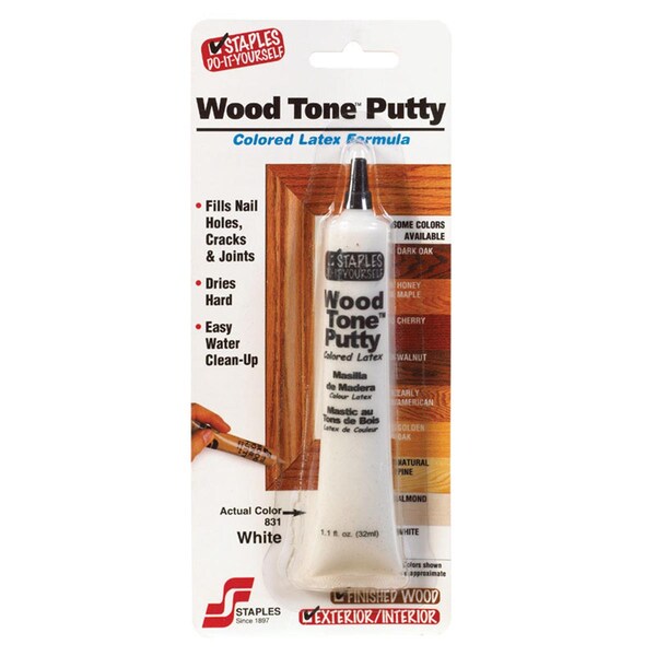 Hf Staples 1.5 Oz Wood Filler Tone - White - 19150