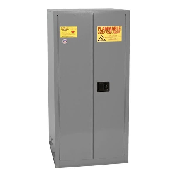 Eagle Mfg 55 gal, 1 Shelves, 18-Gauge Steel, 34 in W x 65 in H x Gray - 1926XGRAY