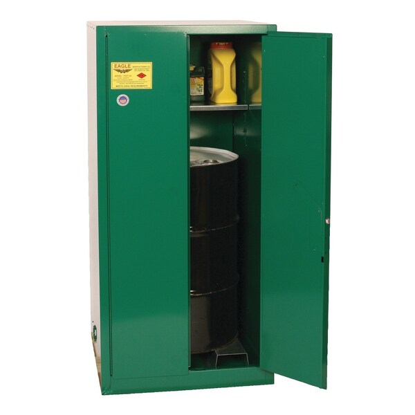 Eagle Mfg 55 gal, 1 Shelves, 18-Gauge Steel, 34 in W x 65 in H x Green - PEST26X