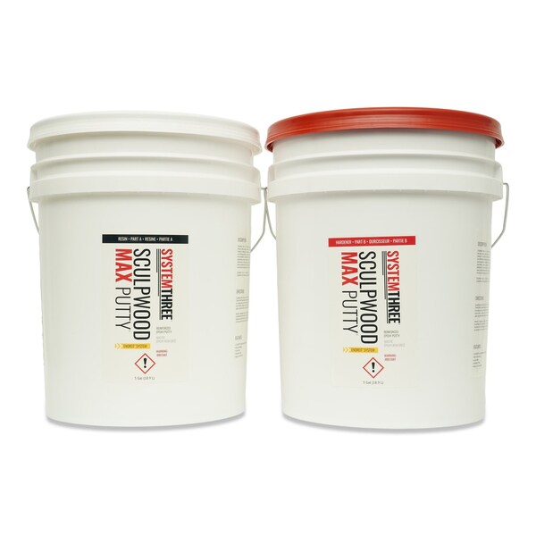 System Three Resins SculpWood Max Putty Epoxy Filler, 10 Gallon Kit - 1620K60