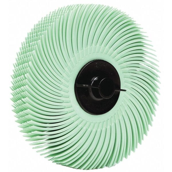 Scotch-Brite Radial Bristle Disc, 3'' dia., Arbor Hole - 7100007341