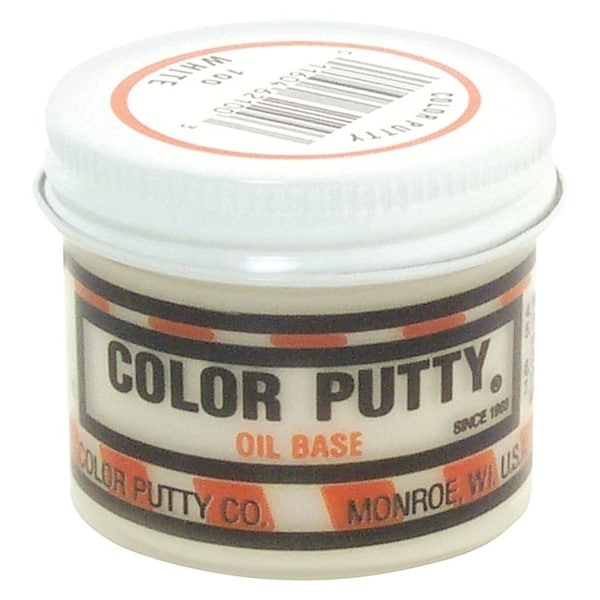 Color Putty Wood Filler, Mild, White, 3.68 oz, Jar - 100