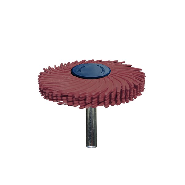 Dedeco SUNBURST 2" TC 6-PLY RED 220 GRIT (A/O) 1/4" 1/UNIT - 1809