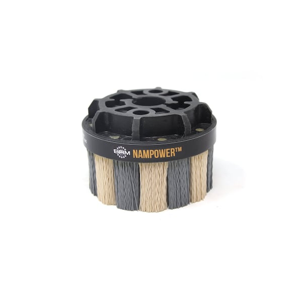 Nampower Brush NAMPOWER ADT10038320 Abrasive Disc Brush, Turbine Style, 100mm Diameter, 38mm Trim, 320 Grit - ADT10038320