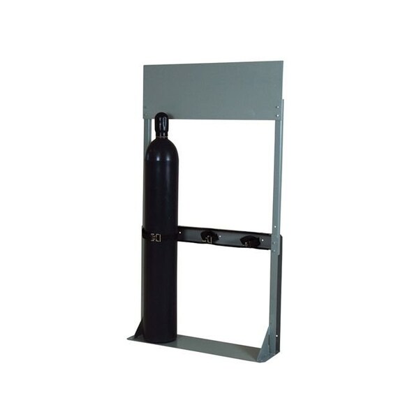 Justrite Process Station Rack, 40"W x 10-1/2"D x 72"H, 3 Cylinder Capacity - 35308