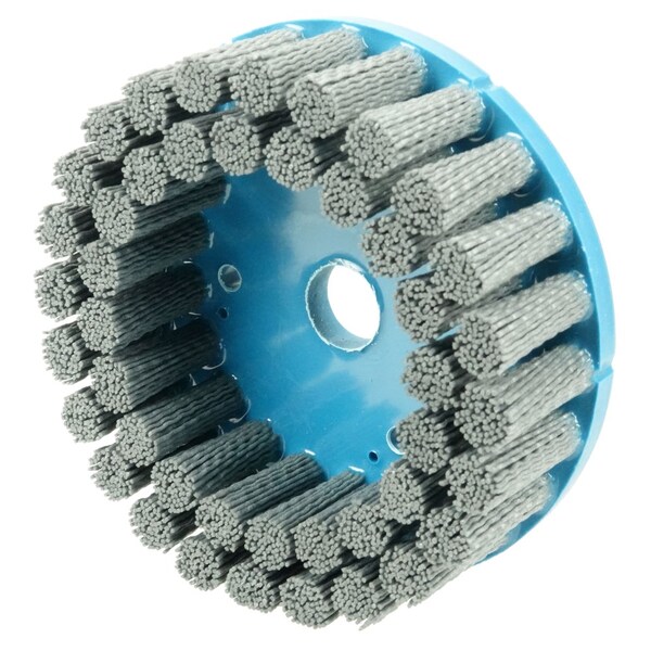 Weiler 6" Nylox Disc Brush Crimped Filament .040/120SC Fill 7/8" Arbor Hole - 85852