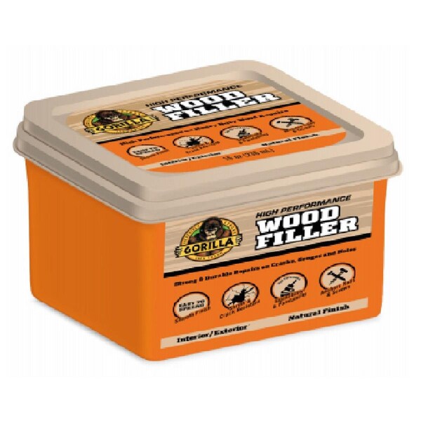 Gorilla Glue 16 oz Wood Filler Tub, Natural - GO572916