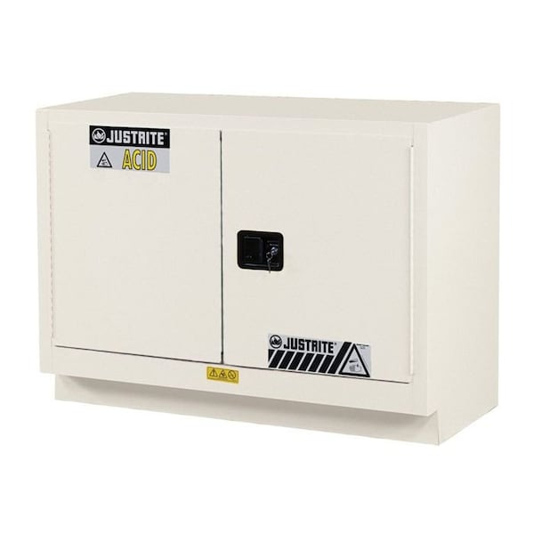 Justrite 31 gal, 1 Shelves, 18-Gauge Steel, 48 in W x 35.75 in H x 21.625 in D, Light Neutral - 8849272