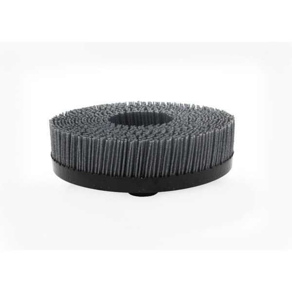 Nampower Brush AHX5120 Hex-Drive NAMPOWER, 5"Diameter, 1" Trim With .028/120 Grit Silicon Carbide Abrasive Nylon - AHX5120