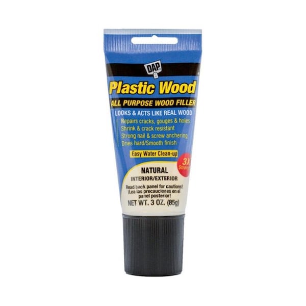 Dap 00580 3 oz Plastic Wood Natural Stainable Wood Filler, Natural - DA6480