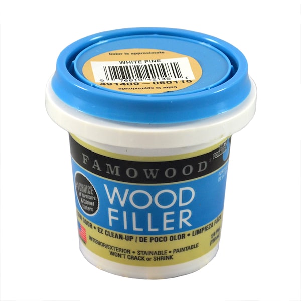 Eclectic Products 1/4 Pt White Pine Famowood Water-Based Latex Wood Filler - 40042148