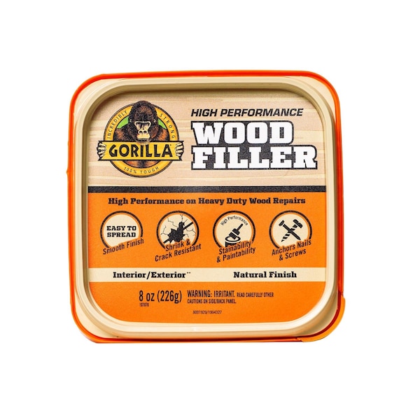 Gorilla Glue Gorilla Natural Wood Filler 8 oz - 107084
