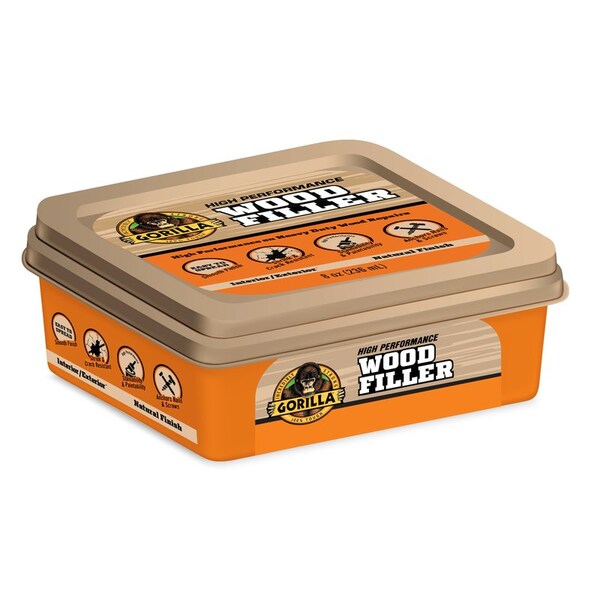 Gorilla Glue Gorilla Natural Wood Filler 8 oz - 107084