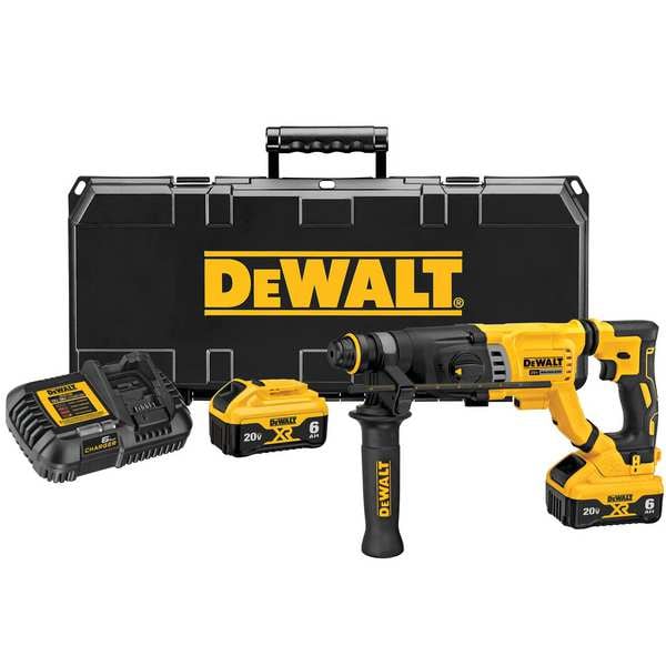 Dewalt 20V MAX* 1-1/8 in. Brushless Cordless SDS PLUS D-Handle Rotary Hammer Kit - DCH263R2