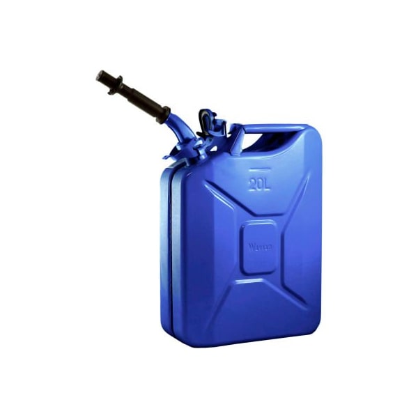 Swiss Link/Stormtec Usa Wavian Jerry Can w/Spout & Spout Adapter, Blue, 20 Liter/5 Gallon Capacity - 3012 - 3012