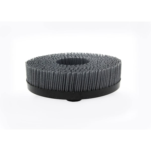 Nampower Brush AHX5080 Hex-Drive NAMPOWER, 5"Diameter, 1" Trim With .040/80 Grit Silicon Carbide Abrasive Nylon - AHX5080