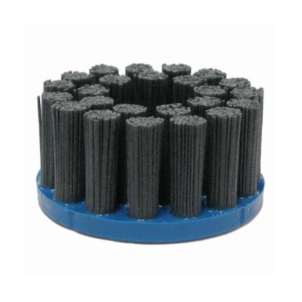 Nylox Disc Brush, Crimped Composite Back Max Density Rectangle Straight, 4 in Brush Dia, 7/8 in Center Hol - 85995