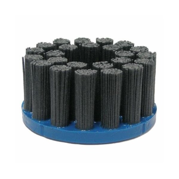 Nylox Disc Brush, Crimped Composite Back Max Density Rectangle Straight, 4 in Brush Dia, 7/8 in Center Hol - 85995