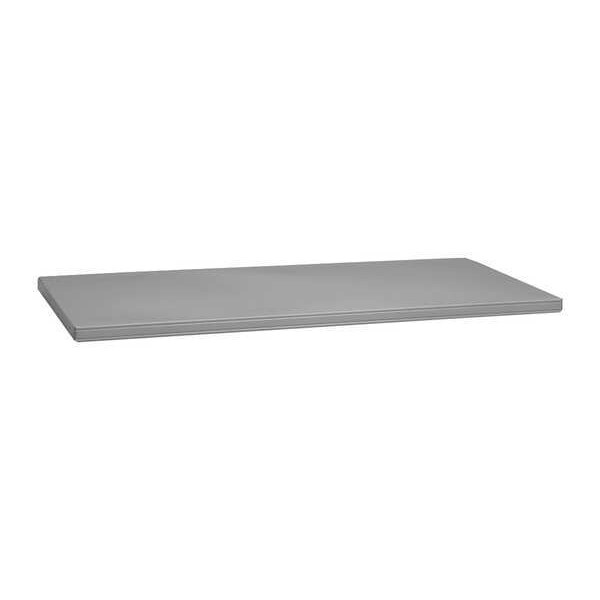 Tennsco Shelf, 48 In x 18 In x 1-5/16 In, Gray - 306   MED GRAY