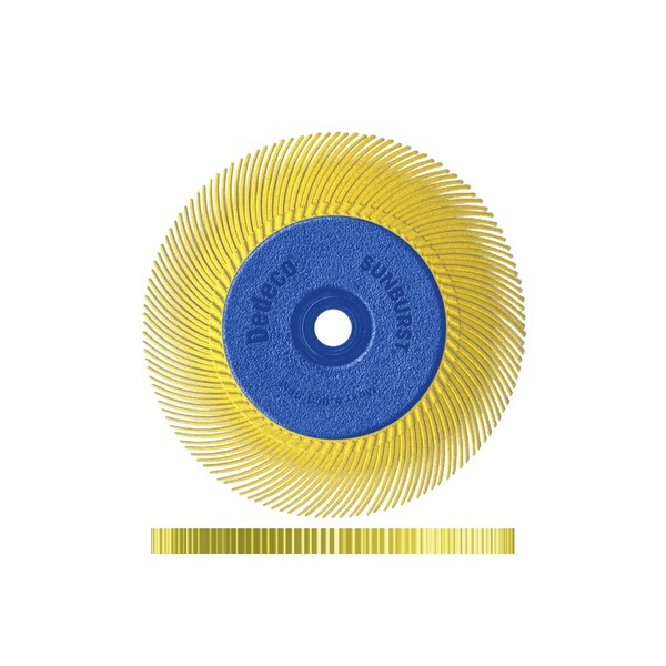 Dedeco SUNBURST 6'' X 1/2'' TC YELLOW 80 GRIT (A/O) 1/UNIT - 1878