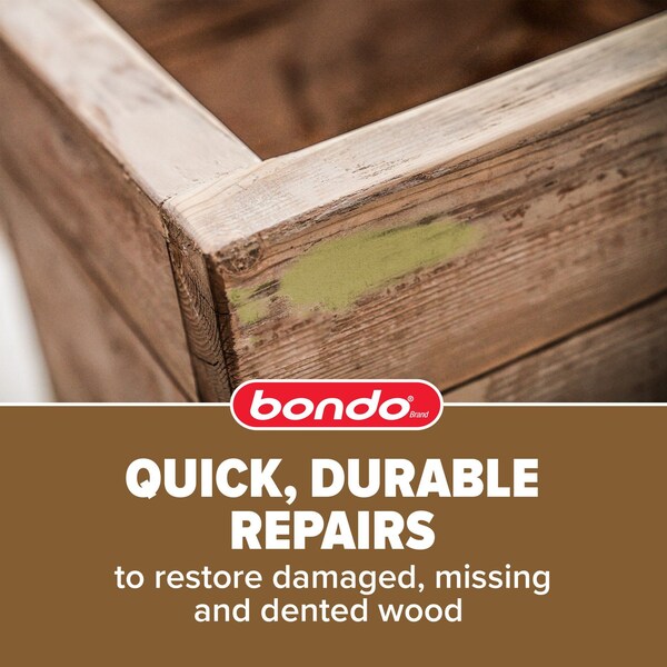 Bondo Wood Filler WF-PT-ES, 12 oz 340.19 g, 8PK - 7100315463