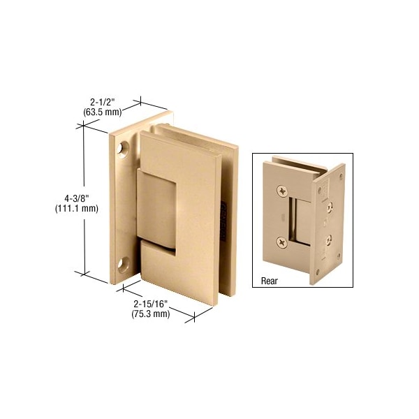 Cr Laurence Satin Brass Wall Mount Victoria Series Hinge - VCT037SB