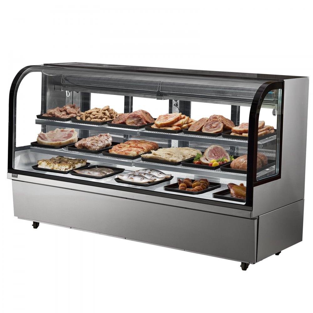 VEVOR Refrigerated Display Case Bakery Display Fridge Case 32 cu ft/901L 4-Tier - SSZSJLDHX32CG1V9UV1