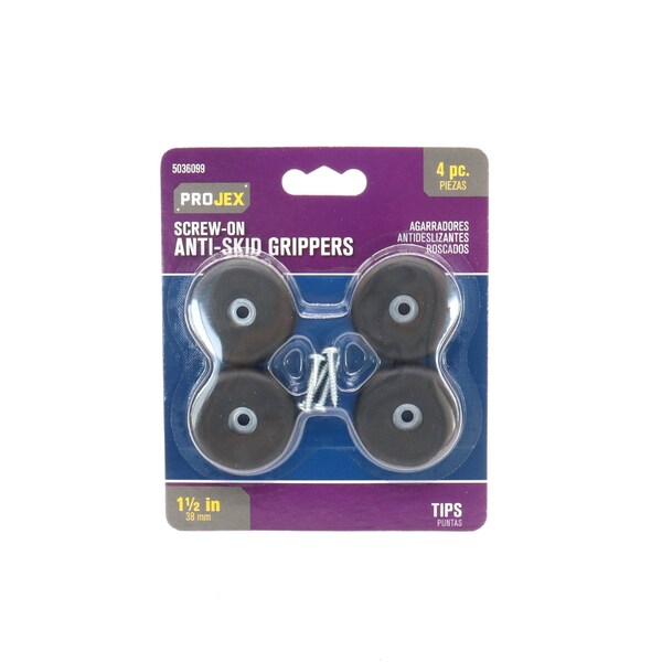 Projex Projex Plastic Heavy Duty Anti-Skid Pad Black Round 1-1/2 in. W 4 pk - P0027