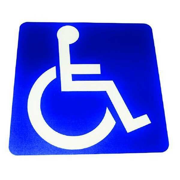 Sstd ADA Warning Pad Acrylic Cement Blue, 3 ft W x 3 ft L, 1 in Thick - SSTD3X3HANDICAPMAT