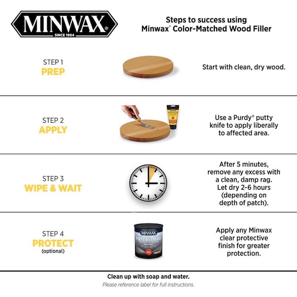 Minwax Minwax Color-Matched Natural Wood Filler 6 oz - 448520000