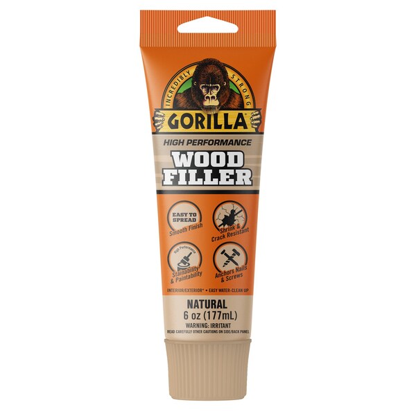 Gorilla Glue Gorilla Natural Wood Filler 6 oz - 107072