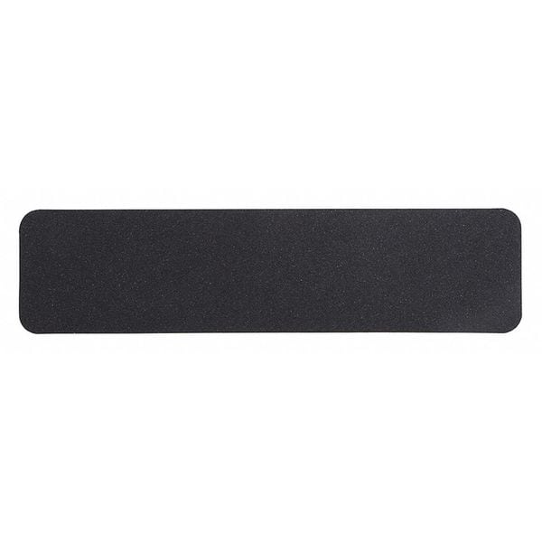 Jessup Safety Track Anti Slip Grit Tread Silicon Carbide, Adhesive: Rubber Black, 6" W x 24" L, 0.028" Thick - 3100-6X24-10