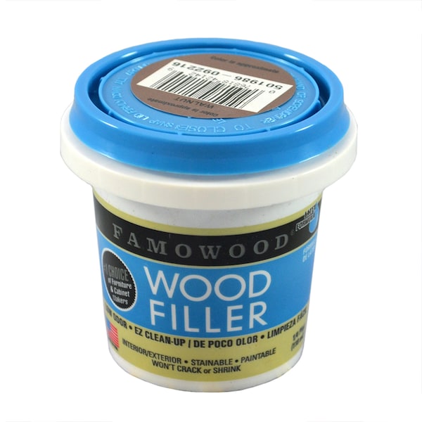 Eclectic Products 1/4 Pt Walnut Famowood Water-Based Latex Wood Filler - 40042142
