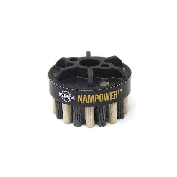 Nampower Brush NAMPOWER ADD601880 Abrasive Disc Brush, Dot Style, 60mm Diameter, 18mm Trim, 80 Grit - ADD601880