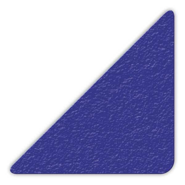 Incom Small Triangle 5S Workplace Floor Organization Marker Vinyl Film Blue, 3" W x 3" L, 0.58 mil Thick - LM180B