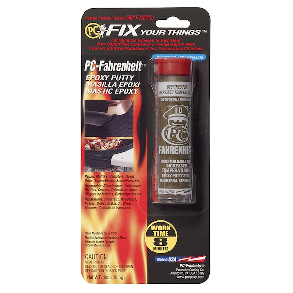 Pc Products 1 Oz PC-Fahrenheit Hand Moldable Epoxy Putty - 025543