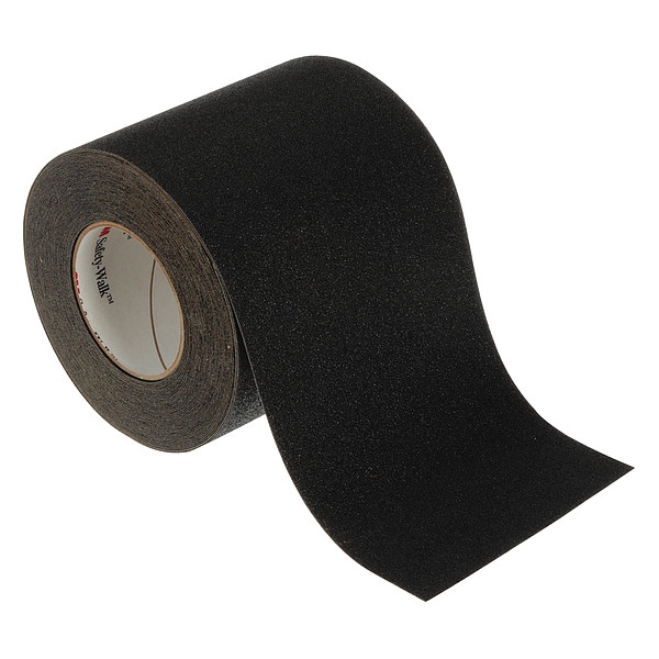 3M Anti-Slip Tape Mineral Coated 60 Grit Size, Black, 6" W x 60 ft. L, 2.3 mil Thick - 610