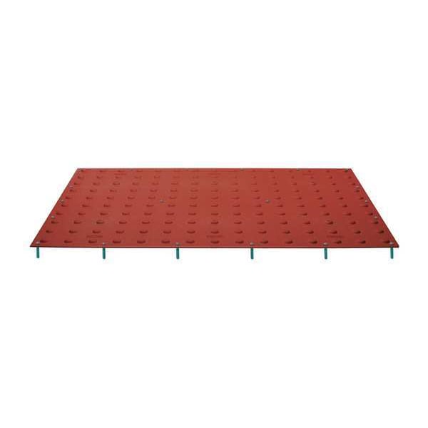 Tuftile ADA Warning Pad Polymer Red, 2 ft W x 5 ft L, 7/16 in Thick - TT2460-SA-CRD-1