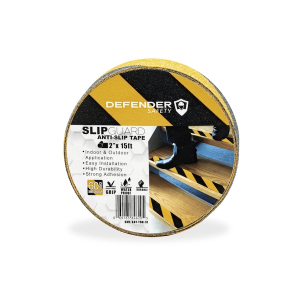 Defender Safety Silicone Carbide 2" W x 30' L, 1 mm Thick - SGT-YBD-33