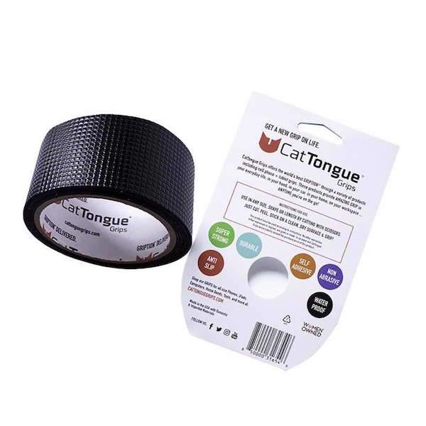 Cattongue Grips CatTongue Grips Gription Black Anti-Slip Tape 2 in. W X 10 ft. L 1 pk - UC18-00162